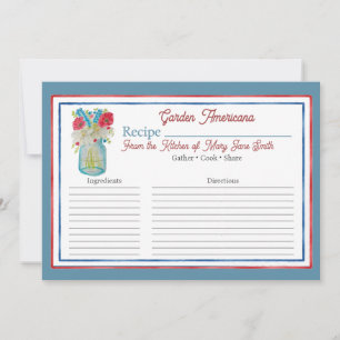 Garden Americana Recipe Card (Downloadable)