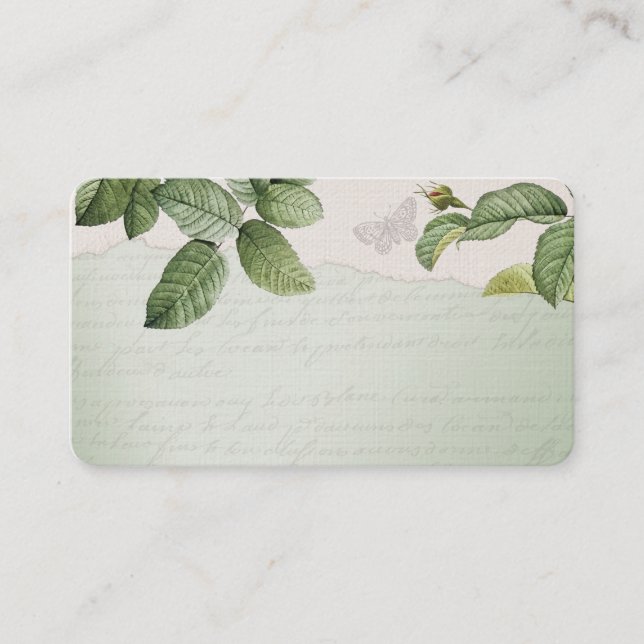 Garden and Ephemera Calling Card (Front)