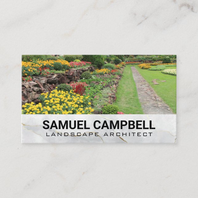 Garden and Flowers Business Card (Front)
