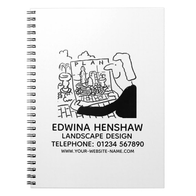 Garden and Landscape Design Promotional Notebook (Front)