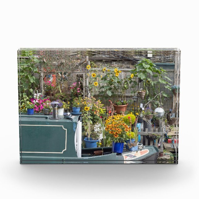 Garden and Narrow boat Photo Block (Front)