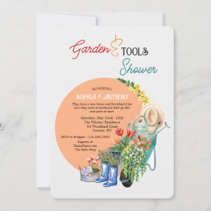 Garden and Tools Shower Invitation