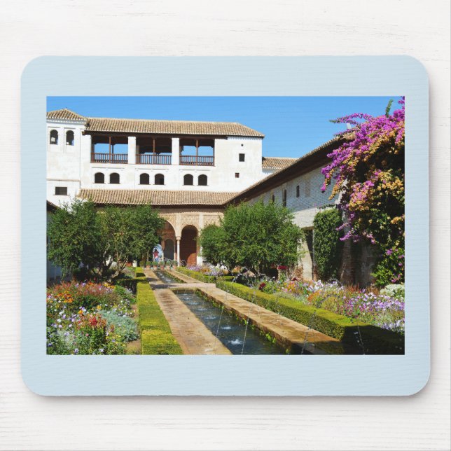 Garden at Alhambra Mouse Pad (Front)