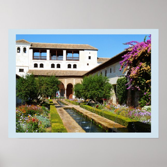 Garden at Alhambra Poster (Front)