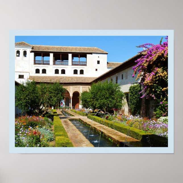 Garden at Alhambra Poster (Front)