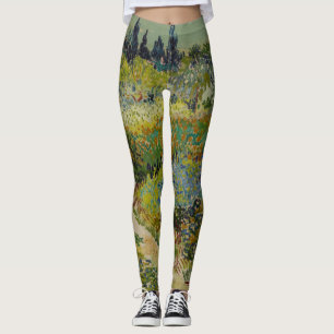 Garden at Arles by Vincent Van Gogh Leggings