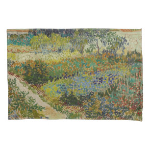 Garden at Arles by Vincent Van Gogh Pillowcase