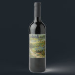 Garden at Arles by Vincent Van Gogh Wine Label<br><div class="desc">Vincent Van Gogh - Garden at Arles. Beautiful fine art impressionistic painting. Available on many great Van Gogh gifts.</div>