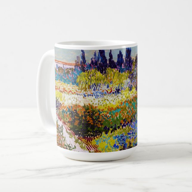 Garden at Arles, Van Gogh Coffee Mug (Front Left)