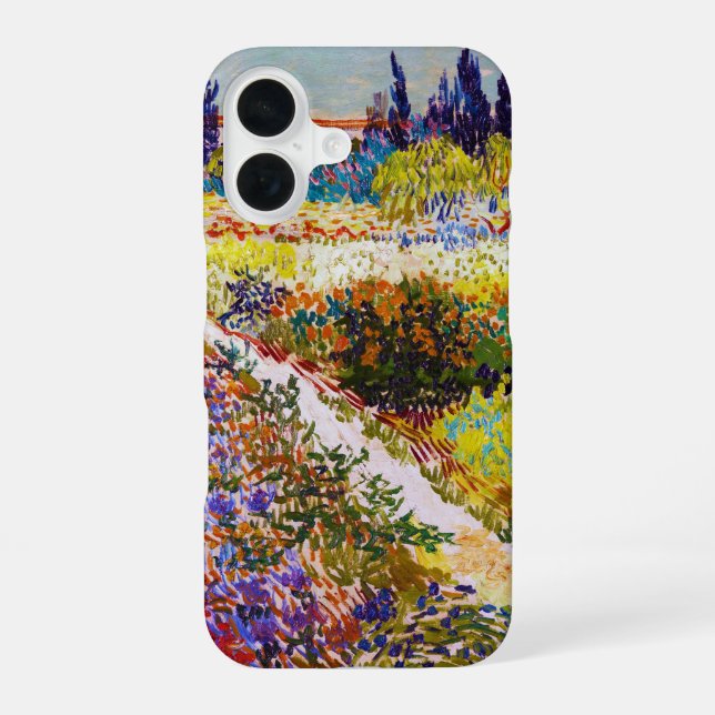 Garden at Arles, Van Gogh iPhone 16 Case (Back)