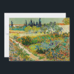 Garden at Arles | Vincent van Gogh<br><div class="desc">Garden at Arles (1888) by Dutch post-impressionist artist Vincent van Gogh. Original artwork is an oil on canvas depicting a lush landscape of colourful flowers. 

Use the design tools to add custom text or personalise the image.</div>