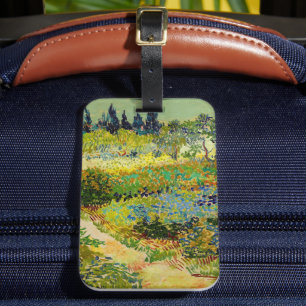 Garden at Arles Vincent van Gogh Luggage Tag