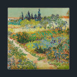 Garden at Arles | Vincent van Gogh Magnet<br><div class="desc">Garden at Arles (1888) by Dutch post-impressionist artist Vincent van Gogh. Original artwork is an oil on canvas depicting a lush landscape of colorful flowers. 

Use the design tools to add custom text or personalize the image.</div>