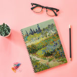 Garden at Arles | Vincent van Gogh Notebook<br><div class="desc">Garden at Arles (1888) by Dutch post-impressionist artist Vincent van Gogh. Original artwork is an oil on canvas depicting a lush landscape of colourful flowers. 

Use the design tools to add custom text or personalise the image.</div>