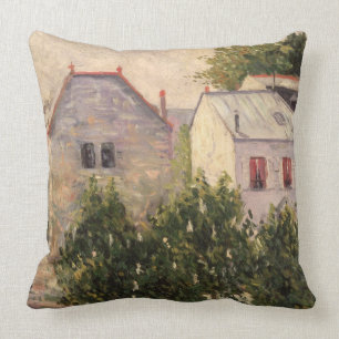 Garden at Asnieres, 1883 (oil on canvas) Cushion