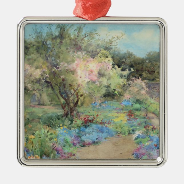 Garden at Kilmurry (by Mildred Anne Butler) Metal Ornament (Front)