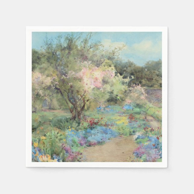 Garden at Kilmurry (by Mildred Anne Butler) Napkin (Front)