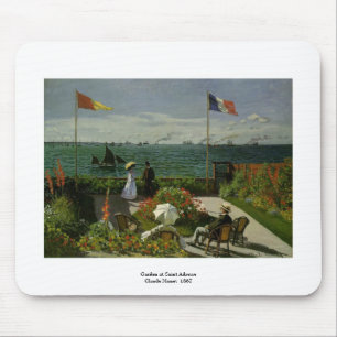 Garden at Saint Adresse by Claude Monet Mouse Pad
