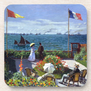 Garden at Sainte-Adresse by Claude Monet Coaster