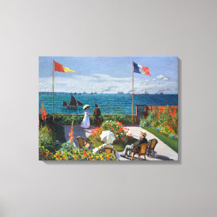 Garden at Sainte-Adresse   Claude Monet Canvas Print