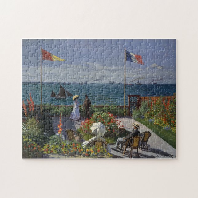 Garden at Sainte-Adresse - Claude Monet Jigsaw Puzzle (Horizontal)