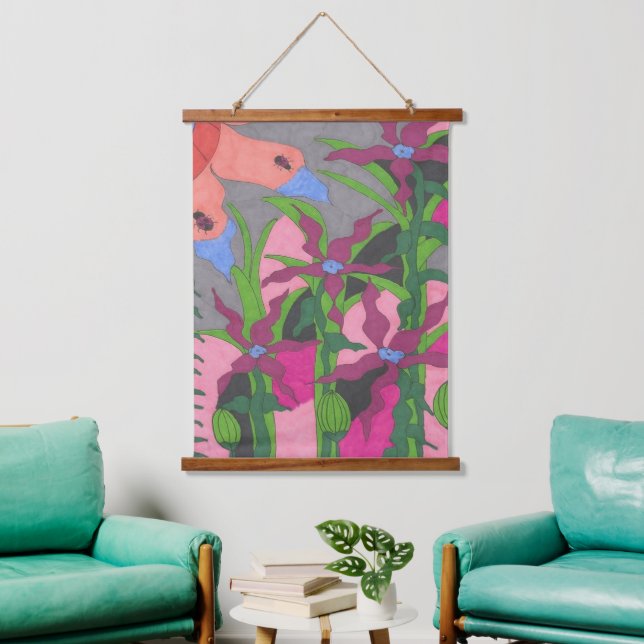 Garden at Twilight  Hanging Tapestry (Living Room)