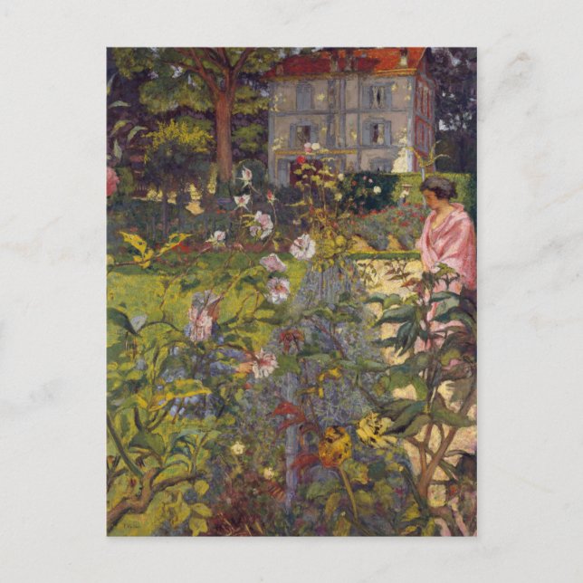 Garden at Vaucresson Postcard (Front)