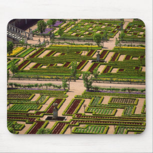 Garden at Villandry Chateau, Indre-et-Loire, 2 Mouse Pad