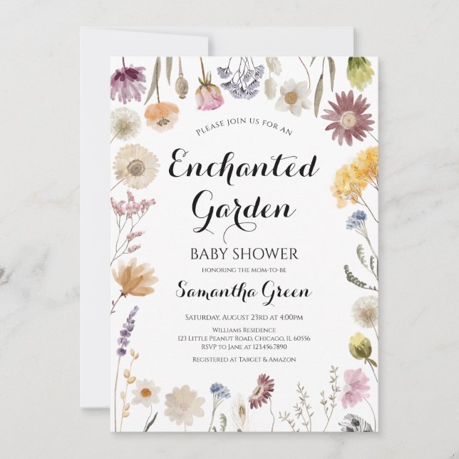 Garden Baby Shower Invitation (Front)