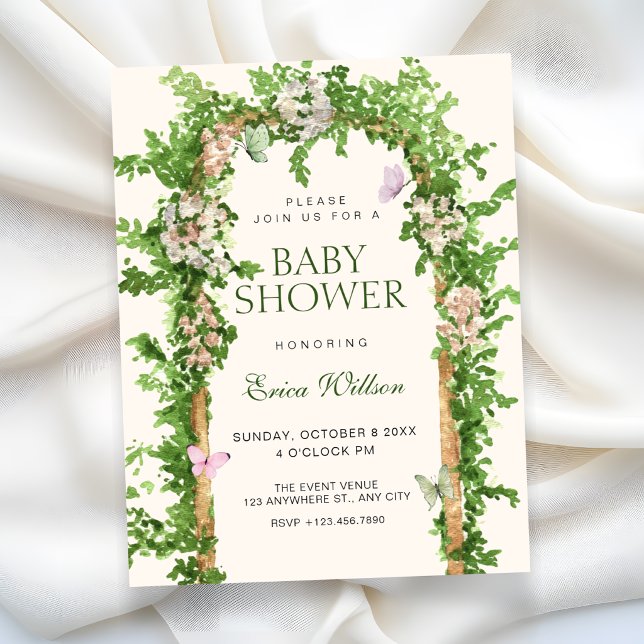 Garden baby shower invitation (Creator Uploaded)