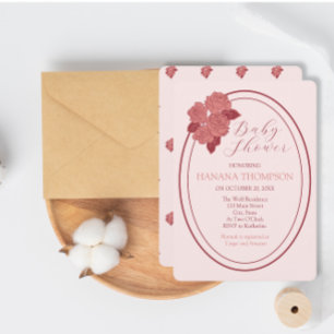 Garden Baby Shower, Roses Invitation