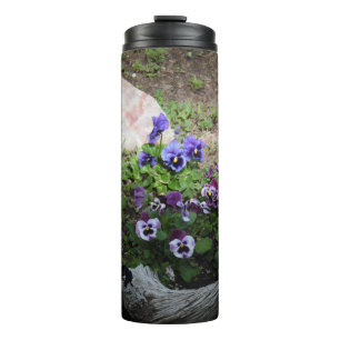 Garden Bed of Flowers Thermal Tumbler