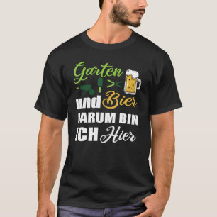 Garden Beer Drinking Gardener Gardening T-Shirt