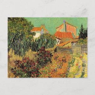 Garden Behind a House by Vincent van Gogh Postcard