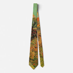 Garden Behind a House by Vincent van Gogh Tie