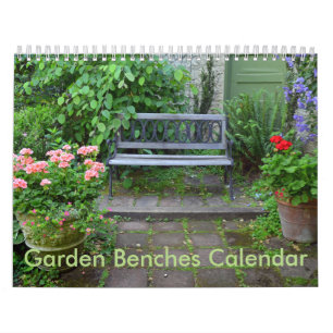 Garden benches calendar