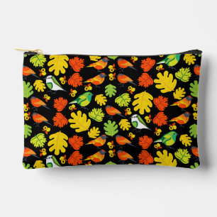 Garden Bird Home Decor Print Accessory Pouch