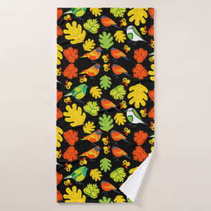 Garden Bird Home Decor Print Bath Towel