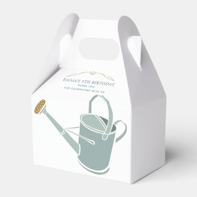 Garden Birthday Party Favour Box (Front Side)
