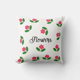 Garden Bloom: Floral Throw Pillow