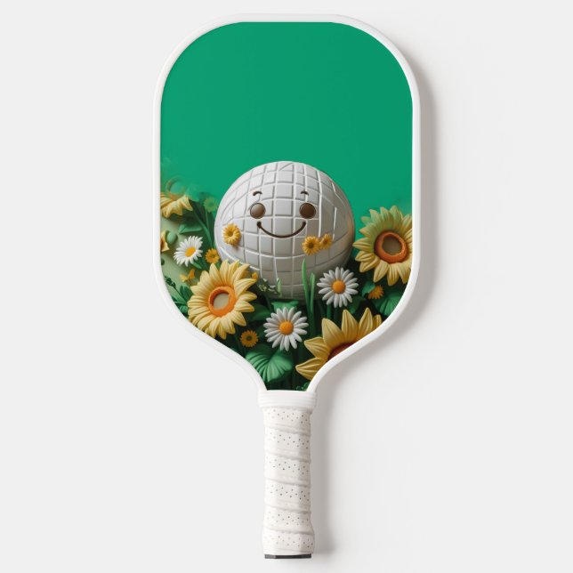 Garden Bloom Pickleball – Cute Sunflower & Butterf Pickleball Paddle (Front)