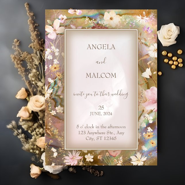 Garden Blooms Wedding Invitation (Creator Uploaded)
