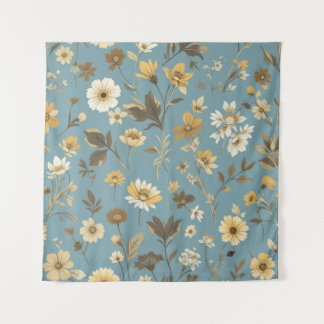 Garden Blue Bloom Tapestry