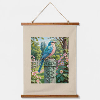 Garden Bluebird Hanging Tapestry
