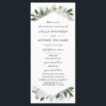 Garden Blush Wedding Program<br><div class="desc">Garden Blush,  wedding program template. Customisable. Part of a wedding collection.</div>