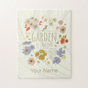 Garden Botanical Flowers For Gardening Mum and Dad Jigsaw Puzzle