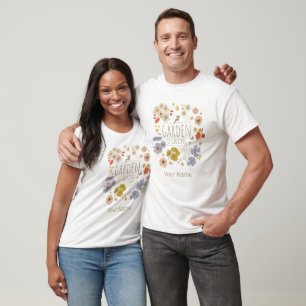 Garden Botanical Flowers For Gardening Mum and Dad T-Shirt