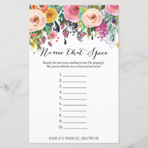Garden Bridal Shower Game PRINTED