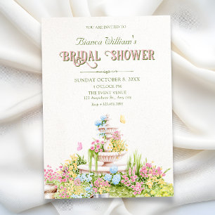 Garden bridal shower invitation