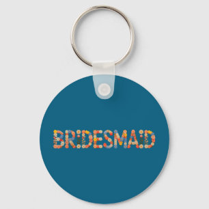 Garden bridesmaid bride team bridal future mrs key ring